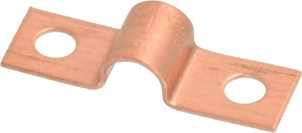 Mueller Industries - 1/4 Pipe, Copper, Pipe or Tube Strap - 2 Mounting Holes - Apex Tool & Supply