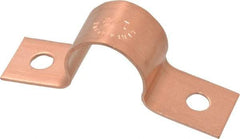 Mueller Industries - 1/2 Pipe, Copper, Pipe or Tube Strap - 2 Mounting Holes - Apex Tool & Supply