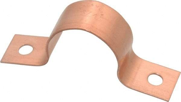 Mueller Industries - 7/8 Pipe, Copper, Pipe or Tube Strap - 2 Mounting Holes - Apex Tool & Supply