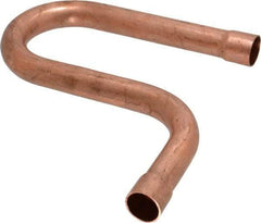 Mueller Industries - 5/8" Wrot Copper Pipe Suction Line P-Trap - C x C, Solder Joint - Apex Tool & Supply