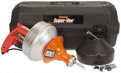 General Pipe Cleaners - Electric Battery Drain Cleaning Machine - For 3" Pipe, 500 Max RPM - Apex Tool & Supply