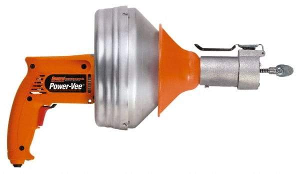 General Pipe Cleaners - Electric Battery Drain Cleaning Machine - For 3" Pipe, 25' Cable - Apex Tool & Supply