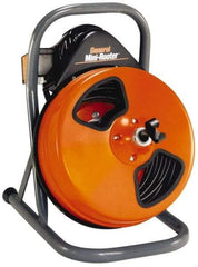 General Pipe Cleaners - Electric Battery Drain Cleaning Machine - For 3" Pipe, 75' Cable, 165 Max RPM - Apex Tool & Supply