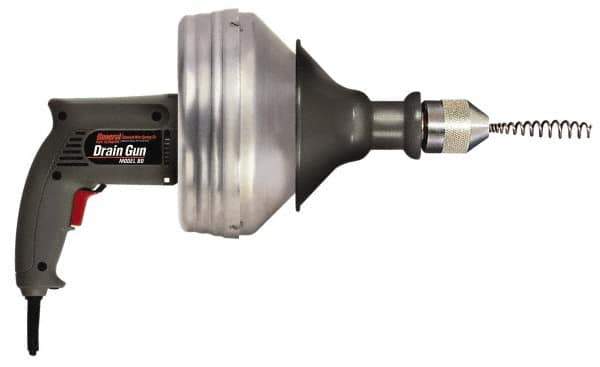 General Pipe Cleaners - Electric Battery Drain Cleaning Machine - For 1-1/4" to 2" Pipe, 25' Cable - Apex Tool & Supply