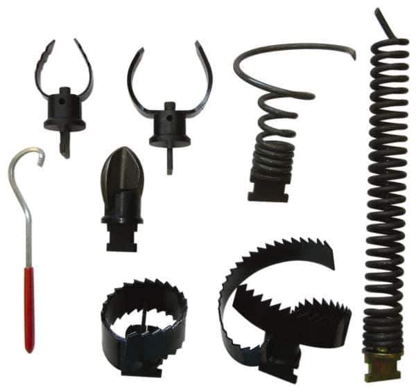 General Pipe Cleaners - Drain Cleaning Machine 8 Piece Cutter Set - For Use with Model 82 - Apex Tool & Supply
