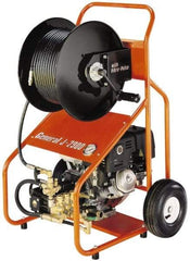 General Pipe Cleaners - Gas Jet Battery Drain Cleaning Machine - For 3" to 8" Pipe, 200' Cable - Apex Tool & Supply