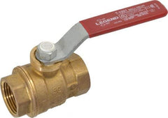 Legend Valve - 3/4" Pipe, Full Port, Brass Standard Ball Valve - Inline - One Way Flow, FNPT x FNPT Ends, Lever Handle, 600 WOG, 150 WSP - Apex Tool & Supply