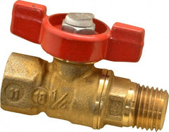 Legend Valve - 1/4" Pipe, Brass Miniature Ball Valve - Apex Tool & Supply