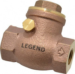 Legend Valve - 1/4" Brass Check Valve - Inline, FNPT x FNPT, 200 WOG - Apex Tool & Supply