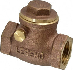 Legend Valve - 1/2" Brass Check Valve - Inline, FNPT x FNPT, 200 WOG - Apex Tool & Supply