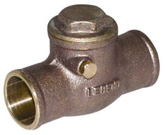 Legend Valve - 2-1/2" Brass Check Valve - Soldered x Soldered, 200 WOG - Apex Tool & Supply