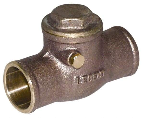 Legend Valve - 3" Brass Check Valve - Soldered x Soldered, 200 WOG - Apex Tool & Supply