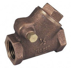 Legend Valve - 1-1/4" Bronze Check Valve - Y-Pattern, FNPT x FNPT, 300 WOG - Apex Tool & Supply