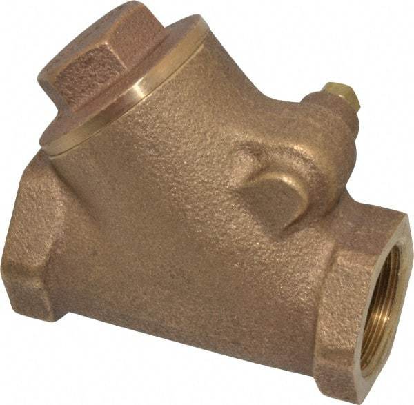 Legend Valve - 3/4" Bronze Check Valve - Y-Pattern, FNPT x FNPT, 300 WOG - Apex Tool & Supply