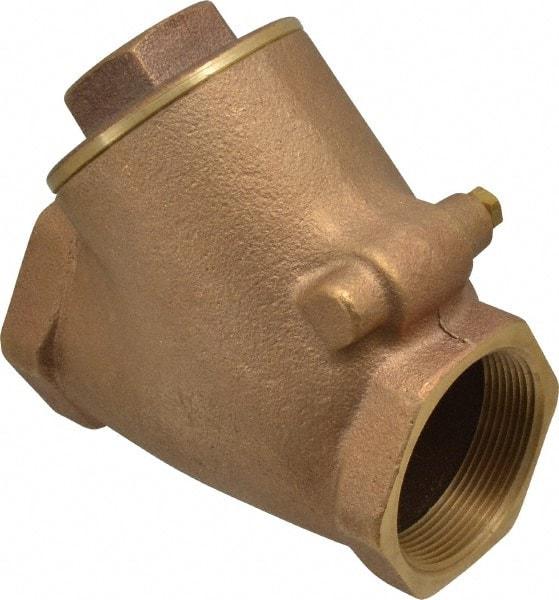 Legend Valve - 2" Bronze Check Valve - Y-Pattern, FNPT x FNPT, 300 WOG - Apex Tool & Supply