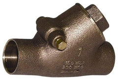 Legend Valve - 2" Bronze Check Valve - Y-Pattern, Soldered x Soldered, 300 WOG - Apex Tool & Supply