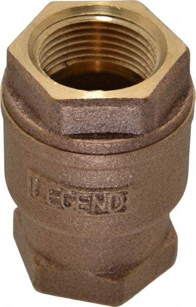 Legend Valve - 3/4" Bronze Check Valve - Inline, FNPT x FNPT, 250 WOG - Apex Tool & Supply