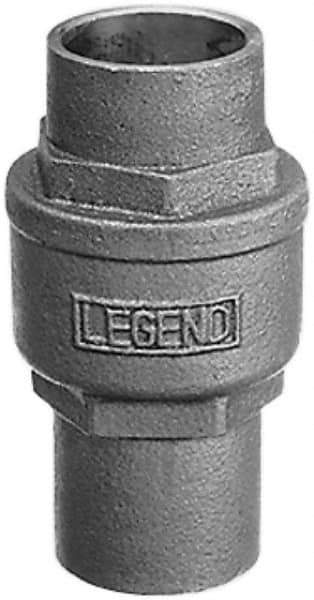 Legend Valve - 1-1/4" Bronze Check Valve - Inline, Soldered x Soldered, 250 WOG - Apex Tool & Supply
