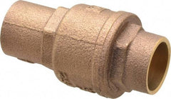 Legend Valve - 3/4" Bronze Check Valve - Inline, Soldered x Soldered, 250 WOG - Apex Tool & Supply