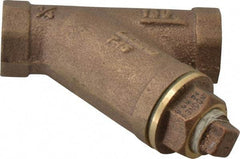 Legend Valve - 1/4" Pipe, FNPT Ends, Bronze Y-Strainer - 300 psi WOG Rating, 150 psi WSP Rating - Apex Tool & Supply