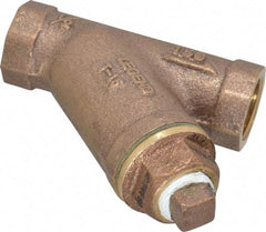 Legend Valve - 1/2" Pipe, FNPT Ends, Bronze Y-Strainer - 300 psi WOG Rating, 150 psi WSP Rating - Apex Tool & Supply