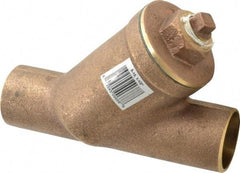 Legend Valve - 1-1/2" Pipe, Solder Ends, Bronze Y-Strainer - 300 psi WOG Rating, 150 psi WSP Rating - Apex Tool & Supply