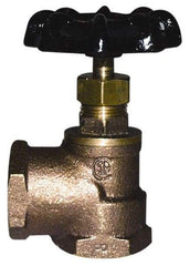 Legend Valve - 1/2" Pipe, 125 psi WOG Rating, Lead Free Brass Angle, Stop Valve - Handwheel Handle, FNPT x FNPT End Connections - Apex Tool & Supply