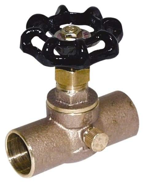 Legend Valve - 3/4" Pipe, 125 psi WOG Rating, Lead Free Brass Stop & Waste Valve - Handwheel Handle, FNPT x FNPT End Connections - Apex Tool & Supply