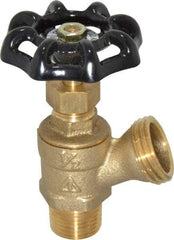 Legend Valve - 1/2 Inch Pipe, Brass, MNPT x GHT End Connection, Boiler Drain Valve - 125 psi WOG Rating, Handwheel Handle - Apex Tool & Supply