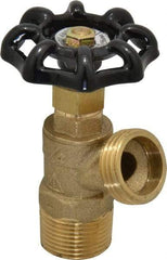 Legend Valve - 3/4 Inch Pipe, Brass, MNPT x GHT End Connection, Boiler Drain Valve - 125 psi WOG Rating, Handwheel Handle - Apex Tool & Supply