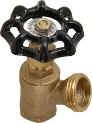 Legend Valve - 1/2 Inch Pipe, Brass, FNPT x GHT End Connection, Boiler Drain Valve - 125 psi WOG Rating, Handwheel Handle - Apex Tool & Supply