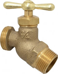 Legend Valve - 3/4" Pipe, 125 psi WOG Rating, Brass Hose Bibb, Stop Valve - Apex Tool & Supply