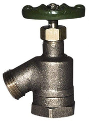 Legend Valve - 1/2" Pipe, Lead Free Brass Bent Nose Garden Valve, Sillcock - Handwheel Handle, FNPT x MGHT End Connections, 125 psi WOG Rating - Apex Tool & Supply