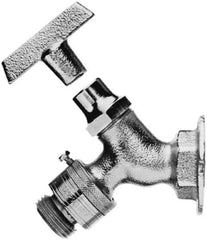 Legend Valve - 3/4" Pipe, Chrome Plated Brass Sillcock with Vacuum Breaker - Loosekey Handle, FNPT x GHT End Connections, 125 psi WOG Rating - Apex Tool & Supply