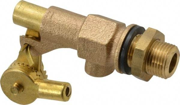 Legend Valve - 3/8" Pipe, Bronze, Mechanical Float Valve - 125 psi, MPT x Plain End Connections - Apex Tool & Supply