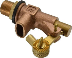 Legend Valve - 1/2" Pipe, Bronze, Mechanical Float Valve - 125 psi, MPT x Plain End Connections - Apex Tool & Supply