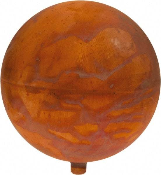 Legend Valve - 5" Diam, Spherical, Metal Float - 1/4-20 Thread, Copper, 125 Max psi - Apex Tool & Supply