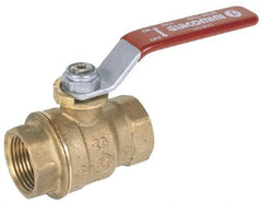 Legend Valve - 2-1/2" Pipe, Full Port, Stainless Steel Standard Ball Valve - 2 Piece, Inline - One Way Flow, FNPT x FNPT Ends, Locking Lever Handle, 1,000 WOG, 150 WSP - Apex Tool & Supply