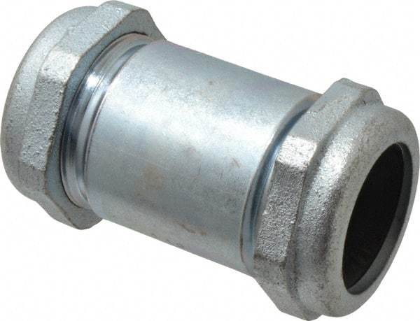 Legend Valve - 1-1/2" Pipe, Galvanized Compression Pipe Coupling - 200 psi WOG Rating - Apex Tool & Supply