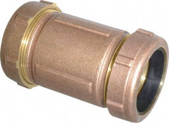 Legend Valve - 2" Copper Tube, Brass Compression Pipe Coupling - 125 psi WOG Rating - Apex Tool & Supply