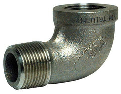 Value Collection - 1-1/2" Grade 316 Stainless Steel Pipe 90° Street Elbow - FNPT x MNPT End Connections, 150 psi - Apex Tool & Supply