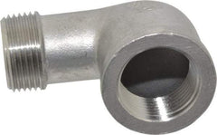 Merit Brass - 3/4" Grade 304 Stainless Steel Pipe 90° Street Elbow - FNPT x MNPT End Connections, 150 psi - Apex Tool & Supply