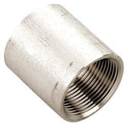 Value Collection - 1" Grade 304 Stainless Steel Pipe Coupling - FNPT x FNPT End Connections, 150 psi - Apex Tool & Supply