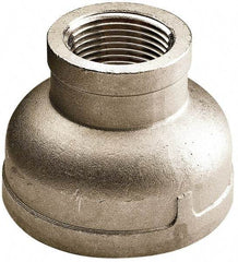 Value Collection - 1-1/2 x 1" Grade 316 Stainless Steel Pipe Reducer Coupling - FNPT x FNPT End Connections, 150 psi - Apex Tool & Supply