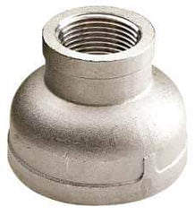 Value Collection - 1 x 3/8" Grade 316 Stainless Steel Pipe Reducer Coupling - FNPT x FNPT End Connections, 150 psi - Apex Tool & Supply