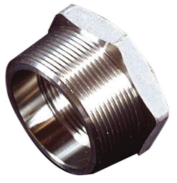 Value Collection - 1-1/4 x 1" Grade 316 Stainless Steel Pipe Hex Bushing - MNPT x FNPT End Connections, 150 psi - Apex Tool & Supply