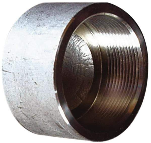 Merit Brass - 4" Grade 316 Stainless Steel Pipe End Cap - FNPT End Connections, 150 psi - Apex Tool & Supply