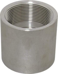 Merit Brass - 2" Grade 316 Stainless Steel Pipe Coupling - FNPT x FNPT End Connections, 150 psi - Apex Tool & Supply