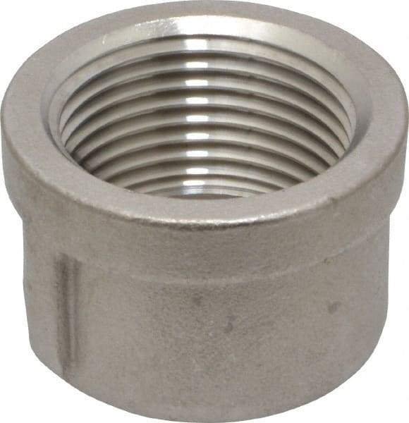 Merit Brass - 1" Grade 316 Stainless Steel Pipe End Cap - FNPT End Connections, 150 psi - Apex Tool & Supply