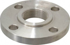 Value Collection - 1-1/2" Pipe, 5" OD, Stainless Steel, Threaded Pipe Flange - 3-7/8" Across Bolt Hole Centers, 5/8" Bolt Hole, 150 psi, Grades 316 & 316L - Apex Tool & Supply